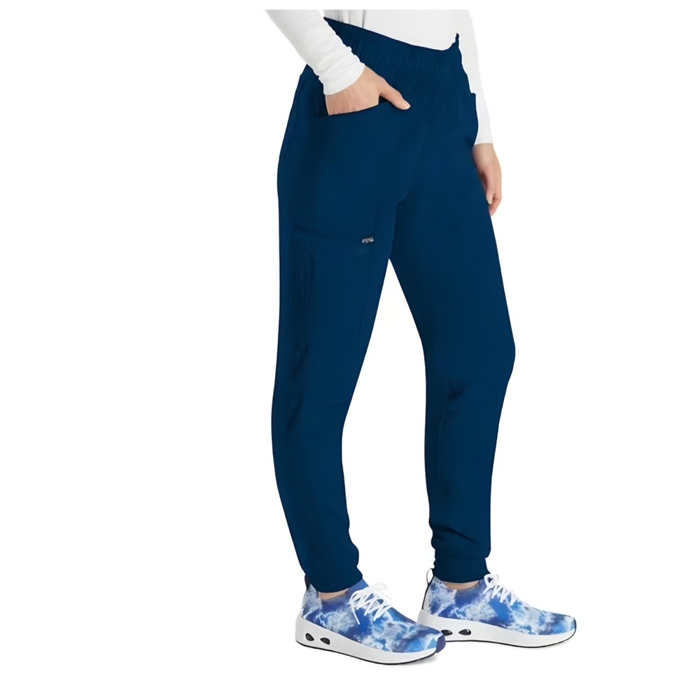 Dickies Dynamix Navy Blue Jogger Scrub Pants Womens XS DK155 Cargo Pocket